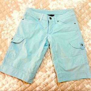 Kuhl light blue women shorts hiking outdoors cargo